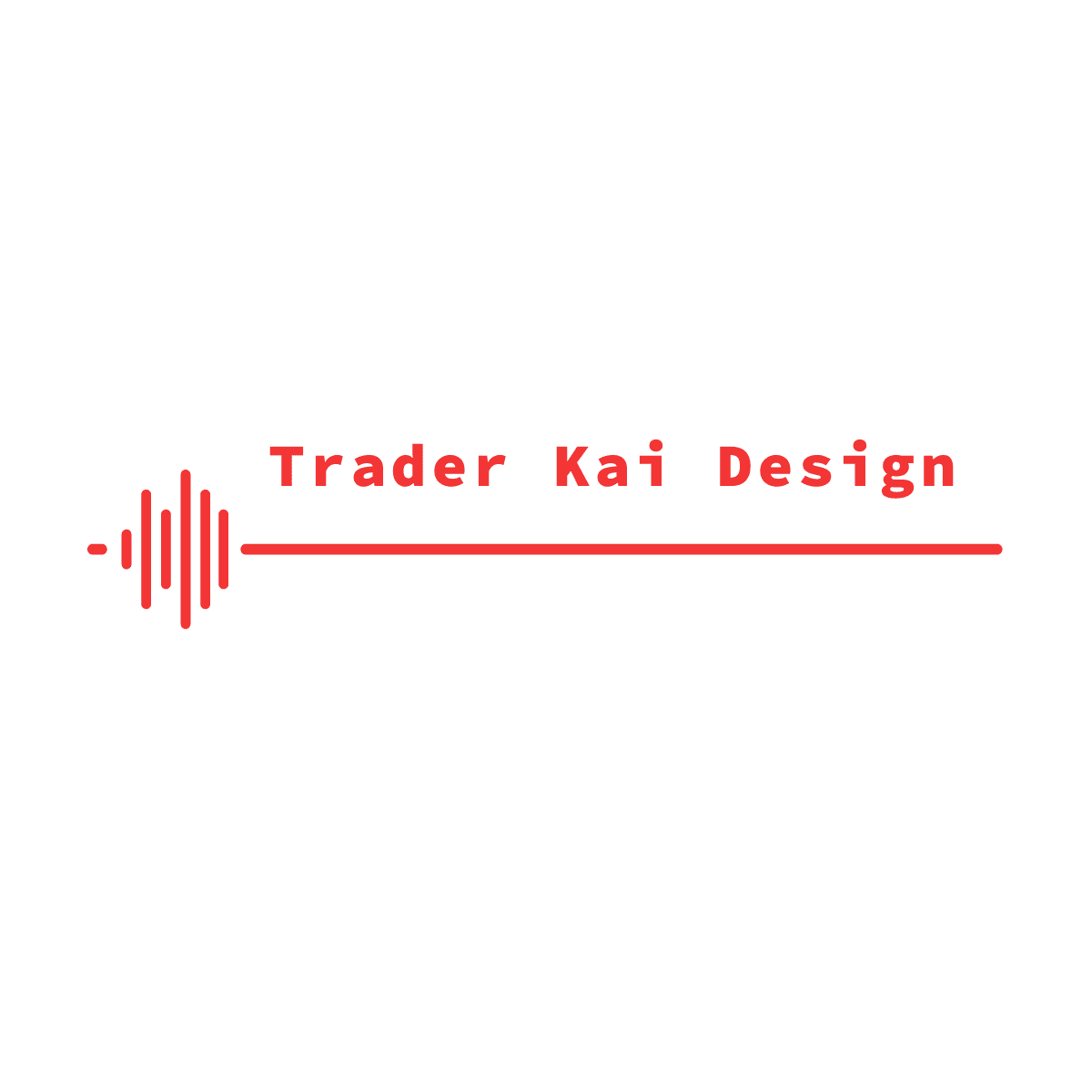 Trader Kai Design- web design red pulse logo